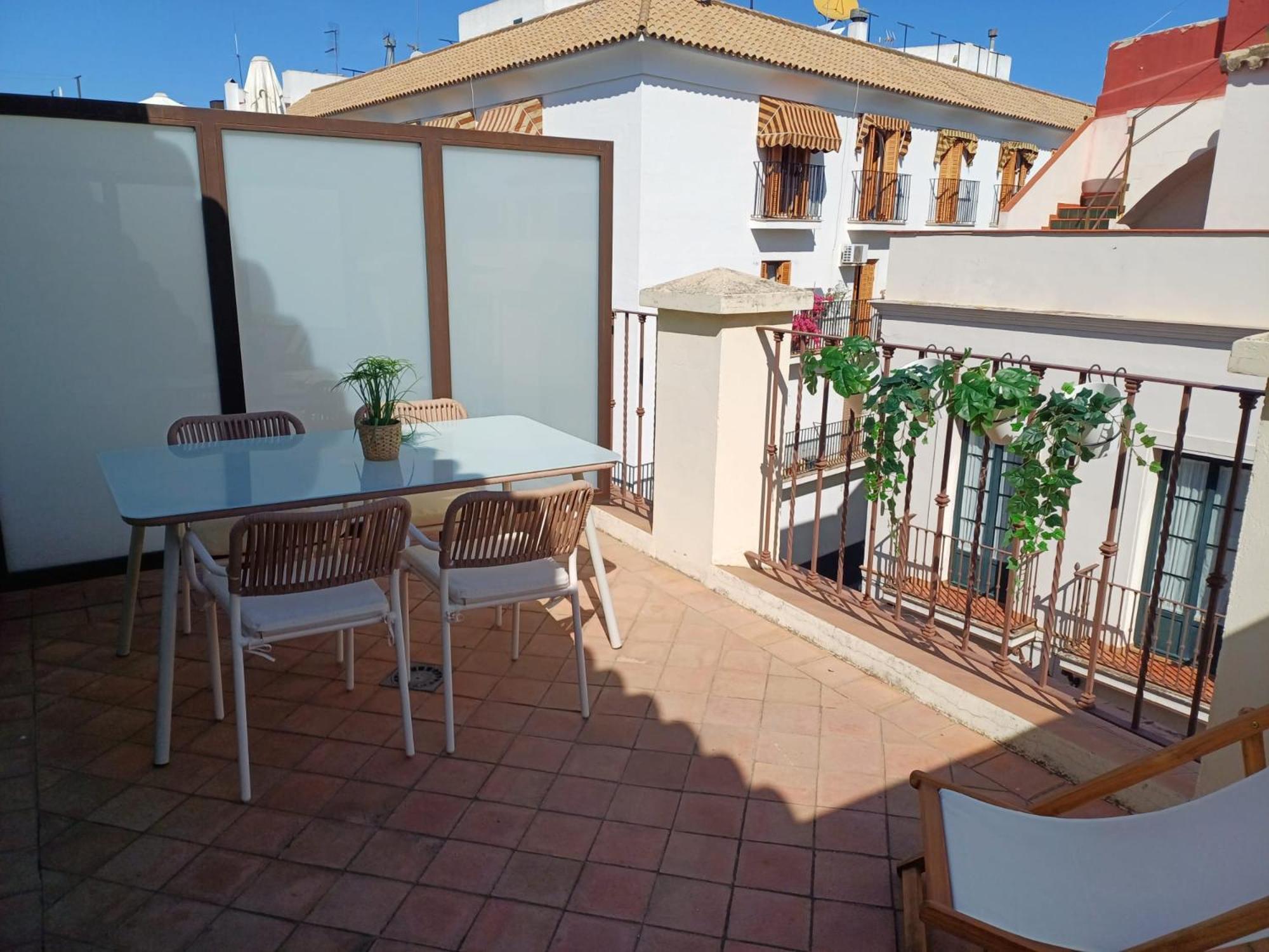 Apto. Con Terraza Privada Centro Sevilla Eksteriør billede