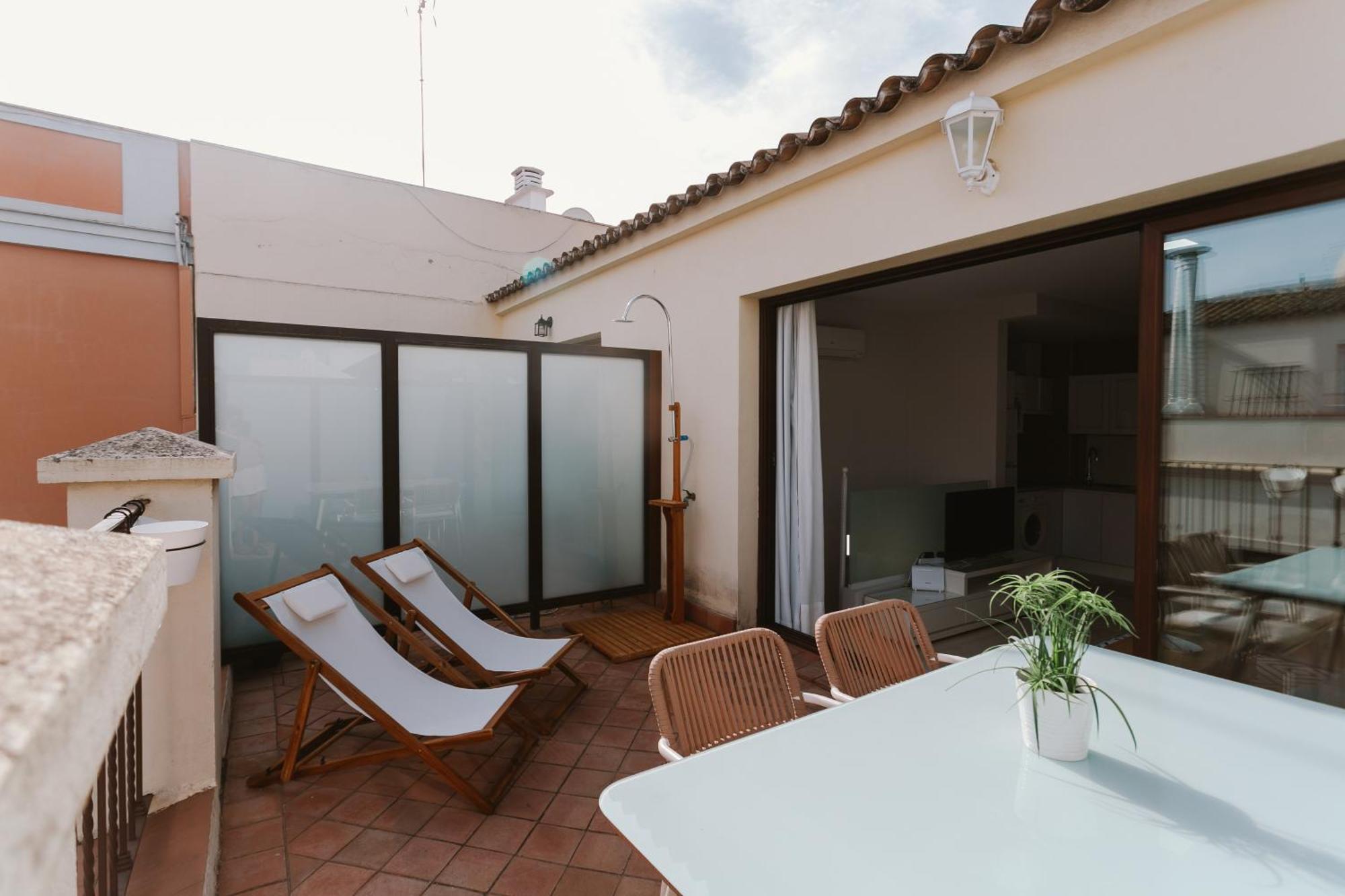 Apto. Con Terraza Privada Centro Sevilla Eksteriør billede